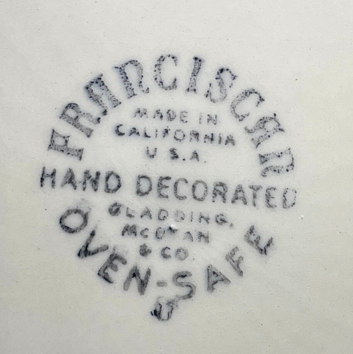 Franciscan Apple Bread Butter Plate 6 3/8" USA1