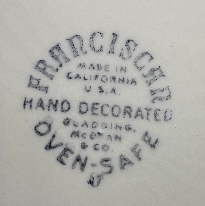 Franciscan Apple Fruit Bowl USA Backstamp 5 1/4"1