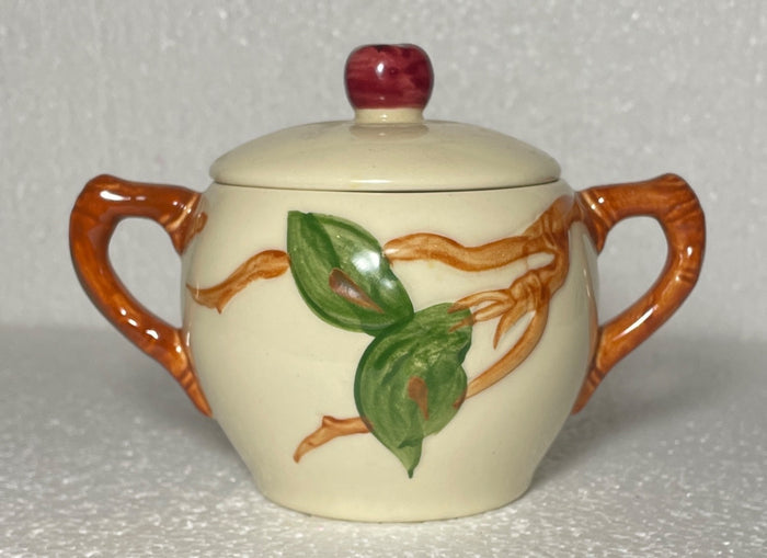 Franciscan Apple Individual Sugar Bowl & Lid 3 1/2" USA Backstamp0