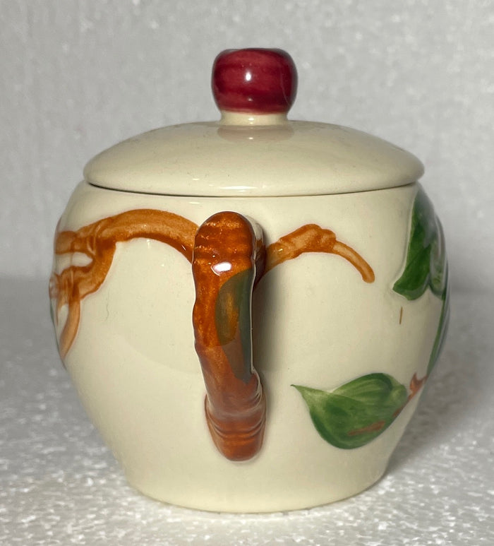 Franciscan Apple Individual Sugar Bowl & Lid 3 1/2" USA Backstamp1