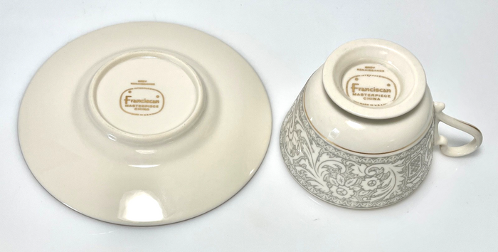 Franciscan Renaissance Grey Cup and Saucer Set1