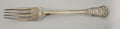 George Jensen Denmark Rosenborg Fork 7 1/4" Silveplate Flatware Silverware0