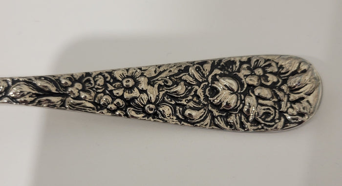 Godinger Olde Bouquet Gold Wash Berry Casserole Spoon 9 1/4" Silverplate1
