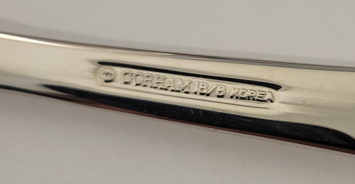 Gorham Column Cold Meat Fork 8 1/2" Stainless Silverware Flatware2
