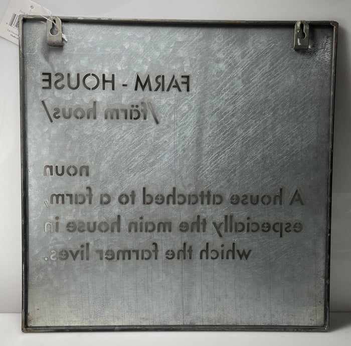 Hearthside Collection Farmhouse Wall Art Metal Galvanized Industrial 14 X 141