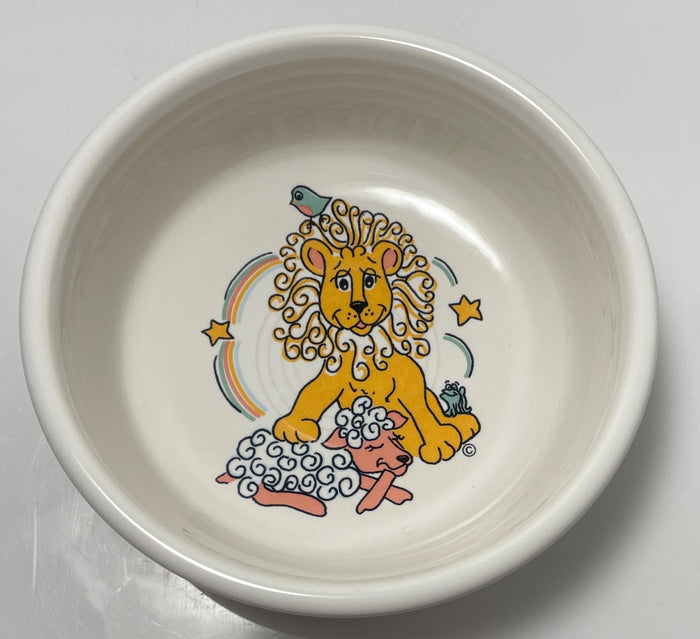 Homer Laughlin Fiesta Noah's Ark White Childs Bowl 5 1/2"0