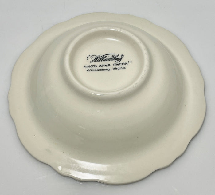 Homer Laughlin Kings Arms Tavern Williamsburg Rim Cereal Bowl 6 1/2"3