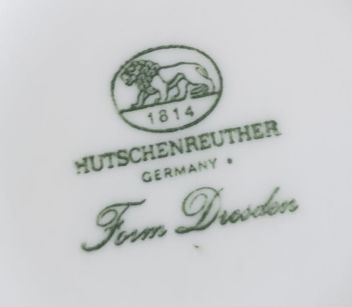 Hutschenreuther Dresden White Cup and Saucer Set 2 5/8"2