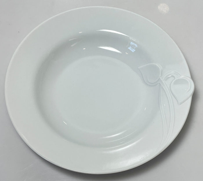 Hutschenreuther Fleuron White Rim Soup Bowl 8 1/2"0