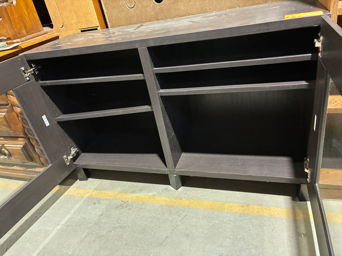 IKEA BESTÅ Dark Brown Glass-Door Storage Cabinet