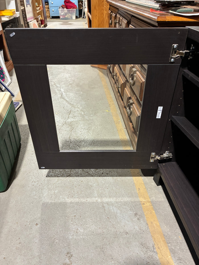 IKEA BESTÅ Dark Brown Glass-Door Storage Cabinet