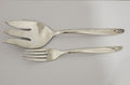 International Deep Silver Anniversary Rose Cold Meat Fork and Fork Silverplate0