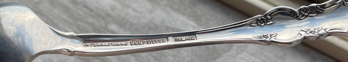 International Orleans 3 Teaspoon 5 7/8" Deep Silver Inlaid Silverplate2