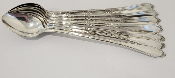 International Rosemary New England Plated Iced Tea Spoons 8 1/4" Pack of 9 Pcs0