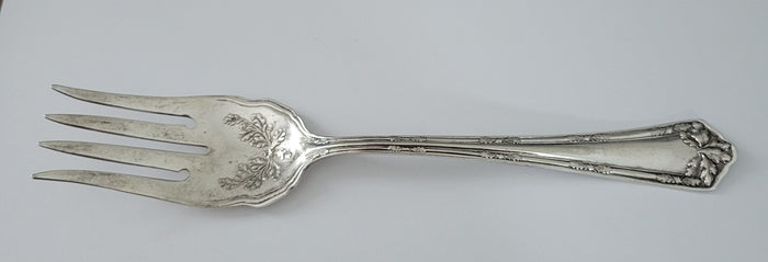 International Silver Fair Oak Cold Meat Fork 8 1/2" Silverplate Flatware0
