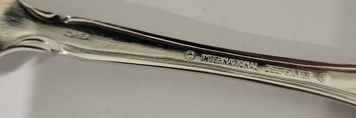 International Silver Orleans Korea Deepsilver Cold Meat Fork 8 7/8" Silverplate2