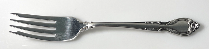 International Silver Queen's Fancy Salad Fork 7" Satin Black Accent Stainless0