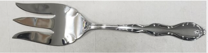 International Silver Rogers Camelot Melody Cold Meat Fork 8 1/4" Silverplate1