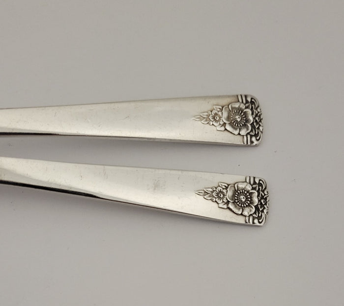International Silver Rogers Spring Charm Salad Forks 6 7/8" Silverplate Flatware1