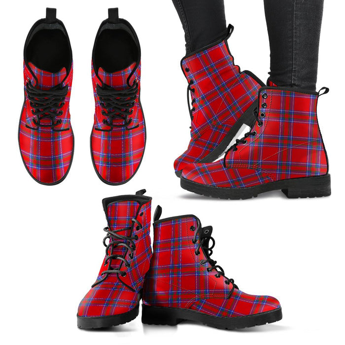 Inverness District Tartan Leather Boots