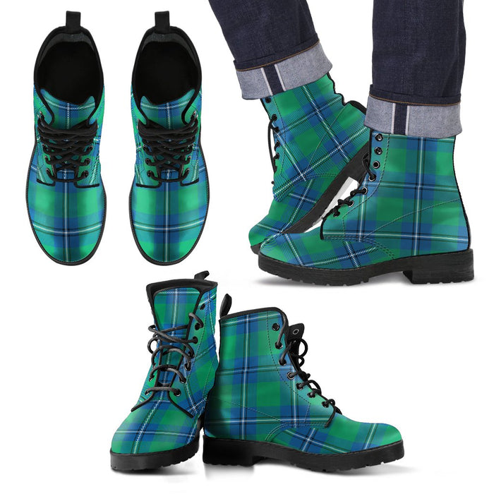 Irvine Ancient Tartan Leather Boots Footwear Shoes