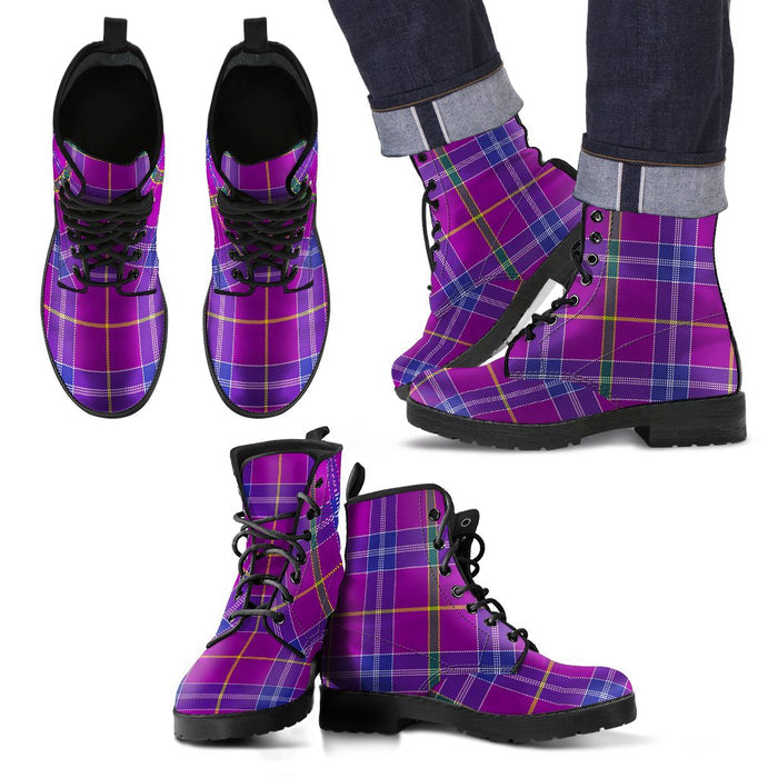 Jackson Tartan Leather Boots Footwear Shoes