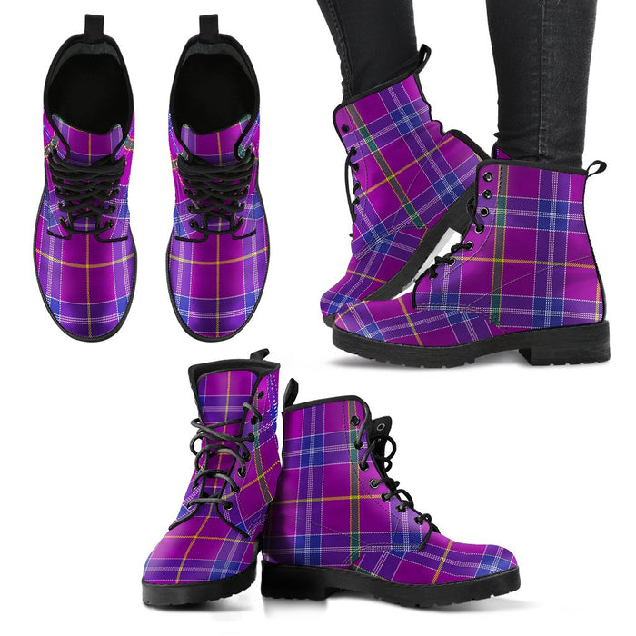 Jackson Tartan Leather Boots