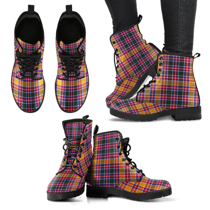 Jacobite Tartan Leather Boots