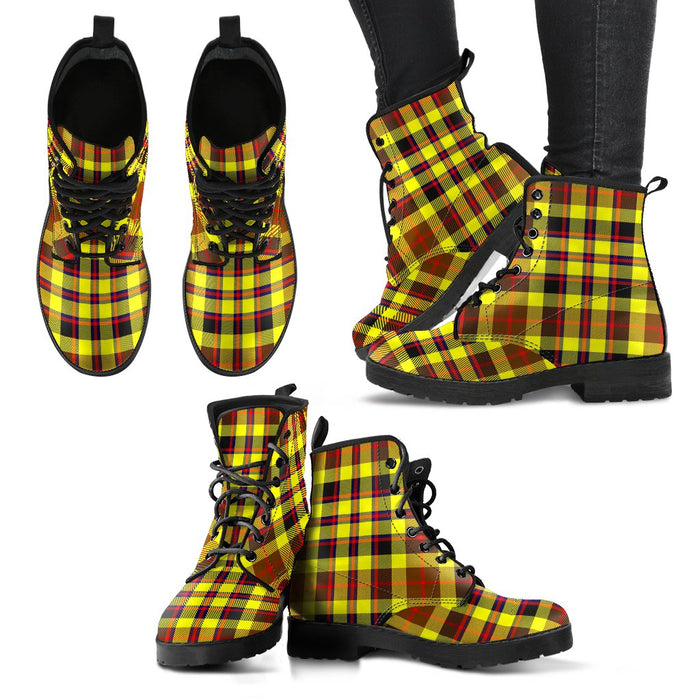 Jardine Tartan Leather Boots