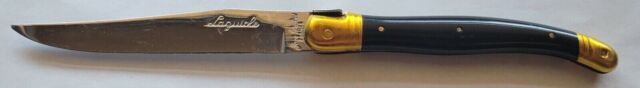 Jean Dubost France Laguiole Black Flatware Stainless Knife0