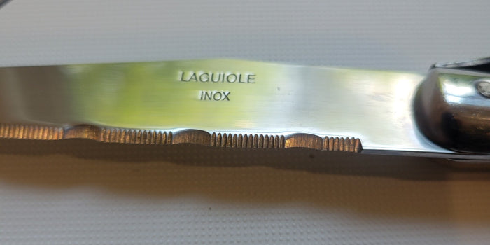 Jean Dubost Laguiole Olivewood Steak Knife 9 1/8" Stainless Blade1