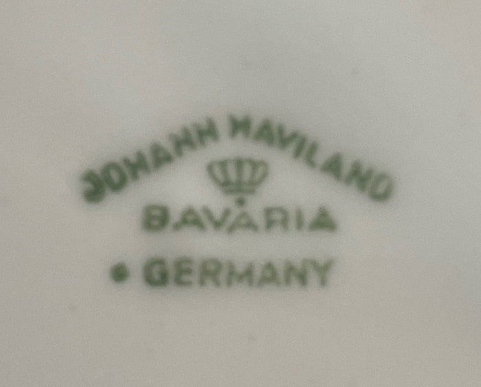 Johann Haviland Blue Garland Round Vegetable Bowl 8 1/2" Bavaria2