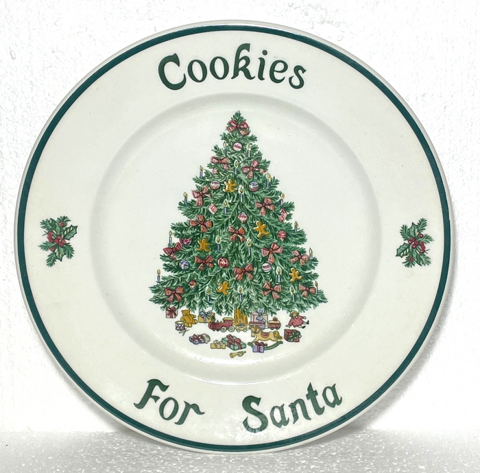 Johnson Brothers Victorian Christmas Cookies For Santa Plate 8 5/8"0