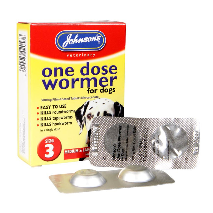 Johnsons - One Dose Wormer Size 3