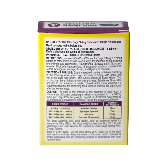 Johnsons - One Dose Wormer Size 4