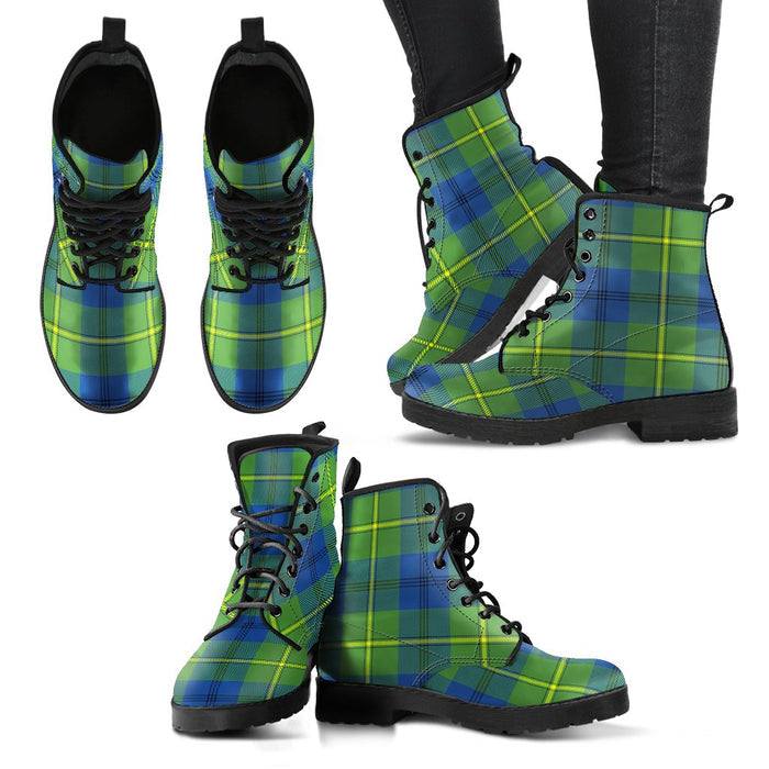 Johnston Ancient Tartan Leather Boots