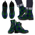 Keith Modern Tartan Leather Boots Footwear Shoes