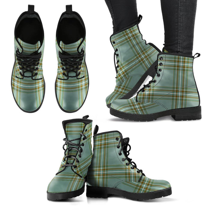 Kelly Dress Tartan Leather Boots