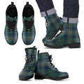 Kennedy Modern Tartan Leather Boots Footwear Shoes