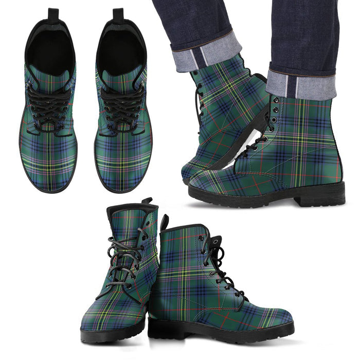 Kennedy Modern Tartan Leather Boots Footwear Shoes