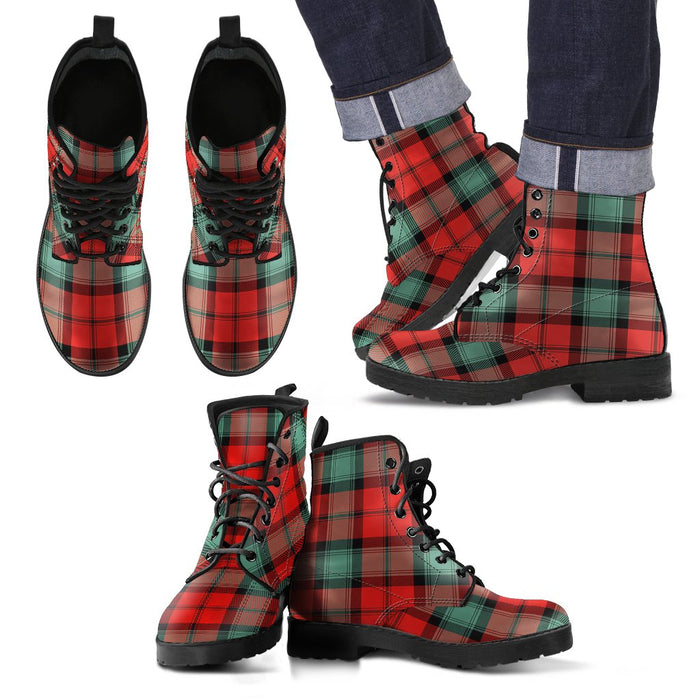 Kerr Ancient Tartan Leather Boots Footwear Shoes
