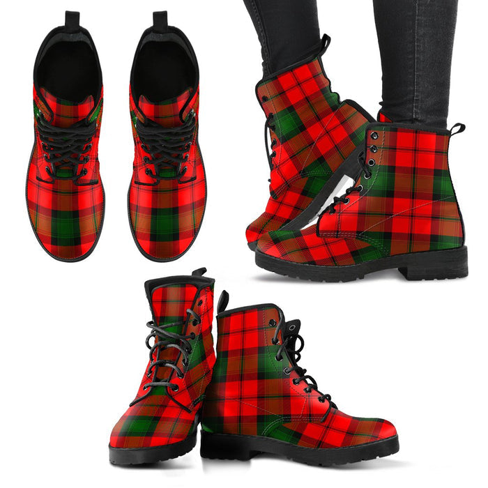 Kerr Modern Tartan Leather Boots