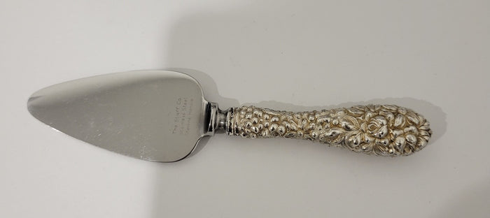 Kirk Steiff Stieff Rose Cheese Server 6 1/4" Sterling Flatware0