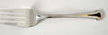 Kirk Stieff Cloisonne Royal Black Cold Meat Fork 8 3/4" Stainless Flatware0