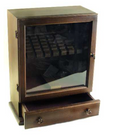 Kirk Stieff Old Annapolis Flatware Chest with 1 Drawer and Glass Door 18 7/8"0