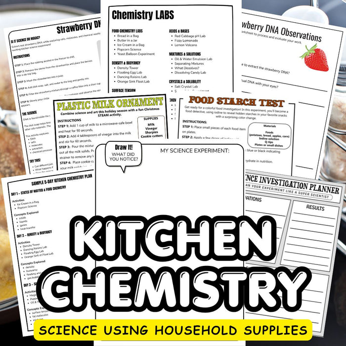 Kitchen Chemistry STEM Labs for Kids