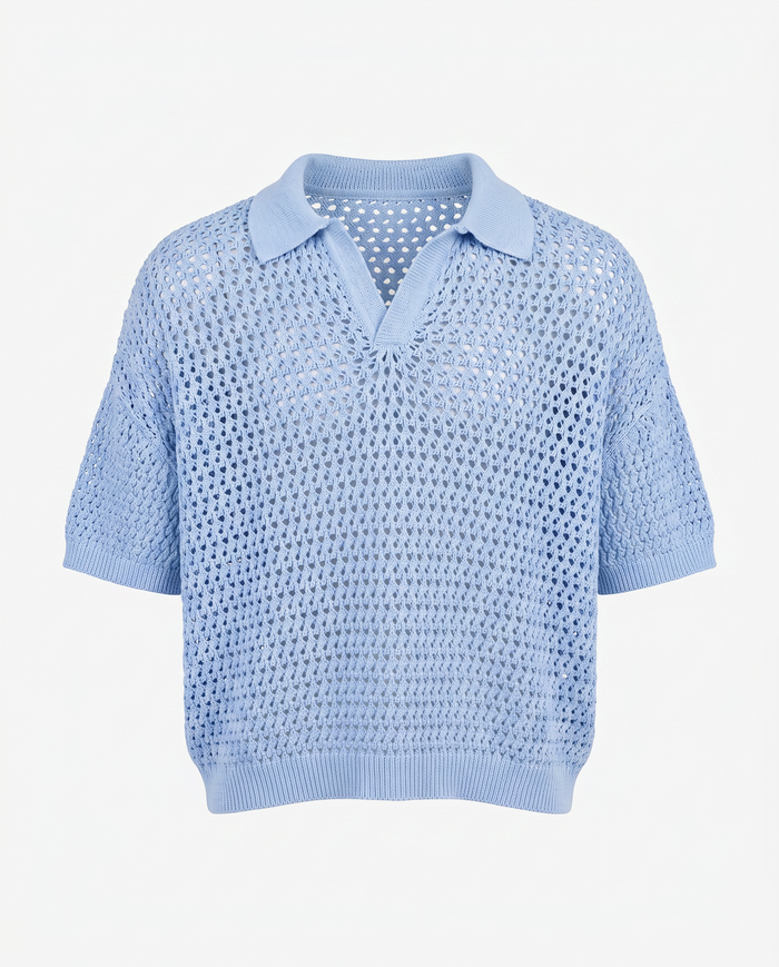 Knitairy Polo - Baby Blue