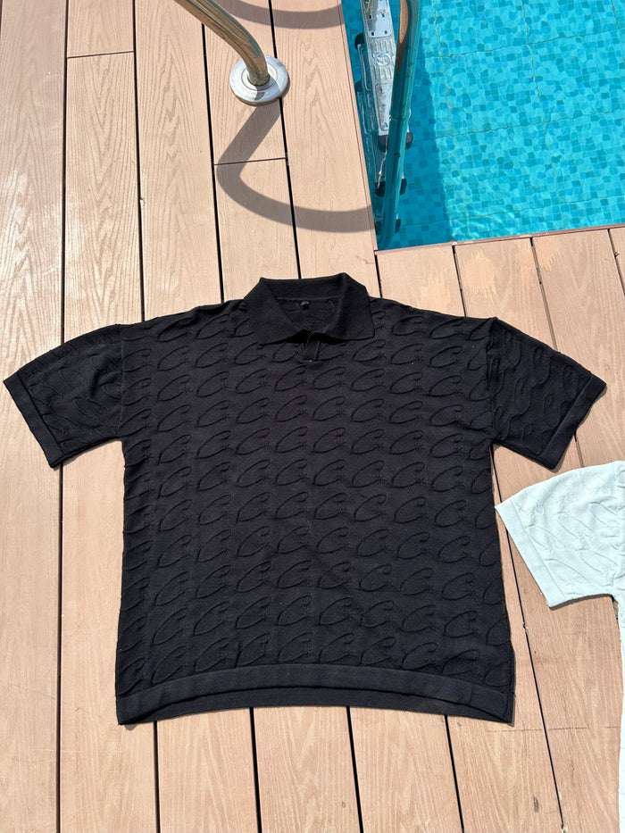 Knitted Polo - Black