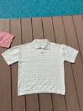 Knitted Polo - White
