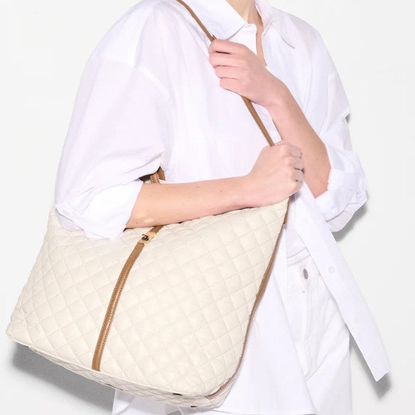 Large Astor Hobo - Sandshell With Brown